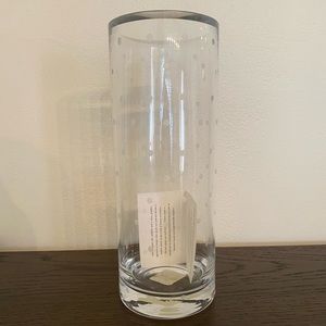 NEW never used Kate Spade etched dot vase